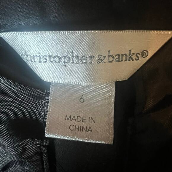 Bundle of 3 Christopher and Banks Dress Pants Jeans Lot Size 6 Black White - Picture 9 of 16